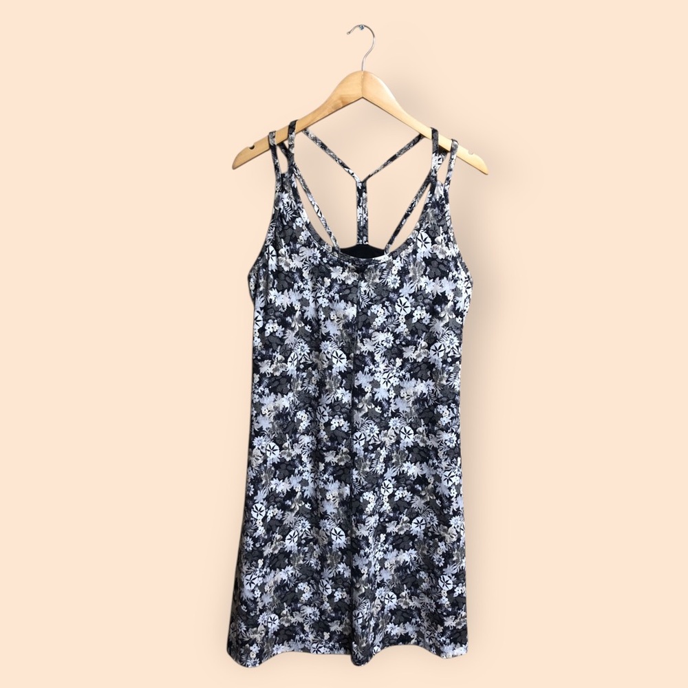 Patagonia Latticeback Neo Tropics Dress Feather Grey Sporty Active Women Large
